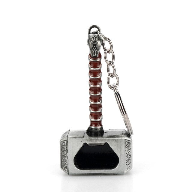 Thor Hammer Beer Bottle Opener Keychain