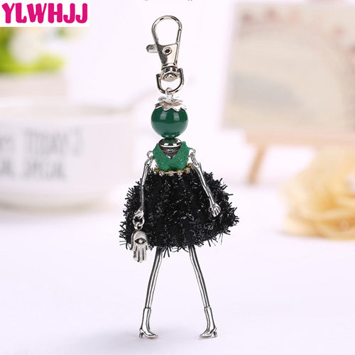 Handmade Doll baby cute Women keychain Car Pendant