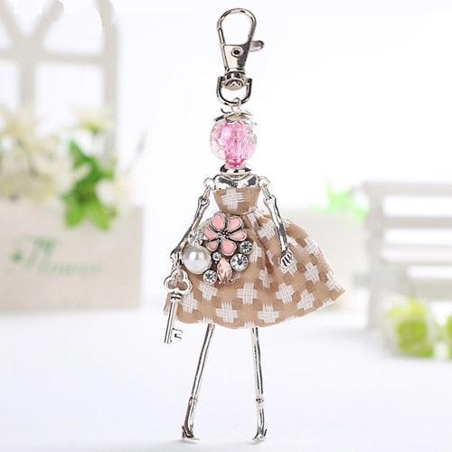 Handmade Doll baby cute Women keychain Car Pendant