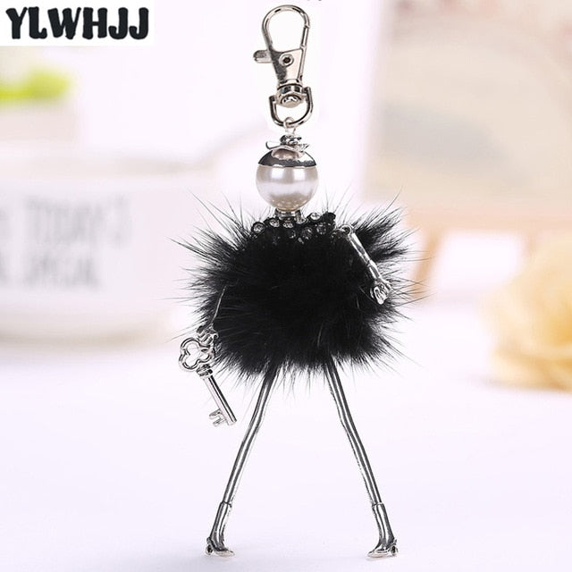 Handmade Doll baby cute Women keychain Car Pendant