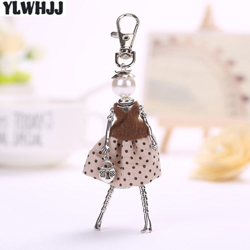 Handmade Doll baby cute Women keychain Car Pendant