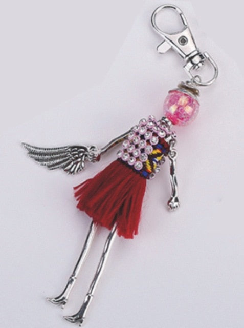 Handmade Doll baby cute Women keychain Car Pendant