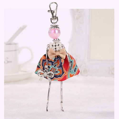 Handmade Doll baby cute Women keychain Car Pendant