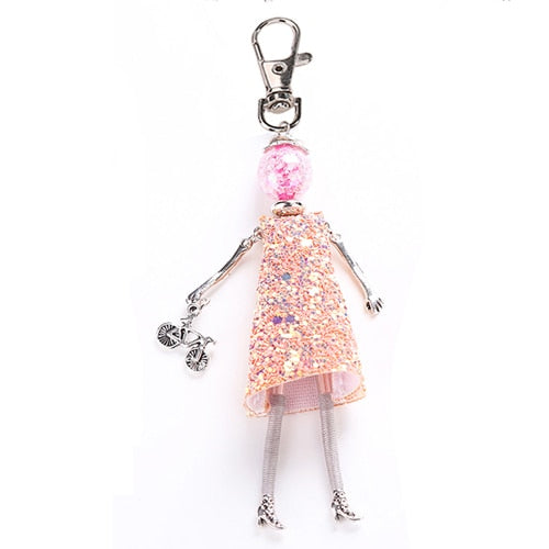 Handmade Doll baby cute Women keychain Car Pendant