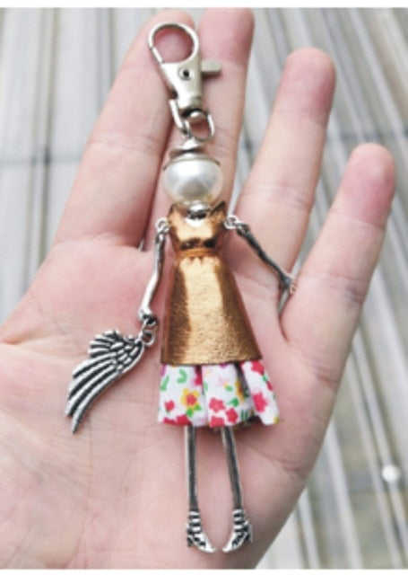 Handmade Doll baby cute Women keychain Car Pendant