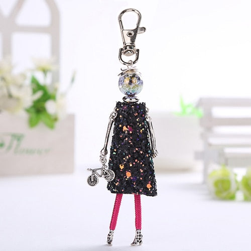 Handmade Doll baby cute Women keychain Car Pendant