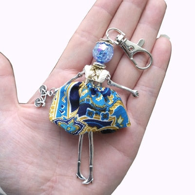 Handmade Doll baby cute Women keychain Car Pendant