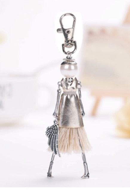 Handmade Doll baby cute Women keychain Car Pendant