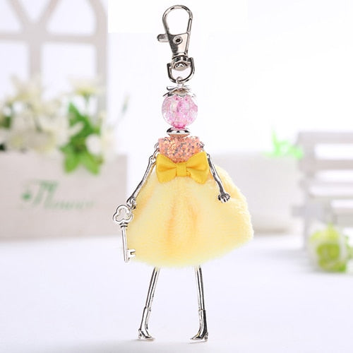 Handmade Doll baby cute Women keychain Car Pendant