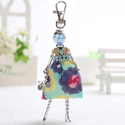 Handmade Doll baby cute Women keychain Car Pendant