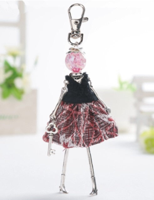 Handmade Doll baby cute Women keychain Car Pendant