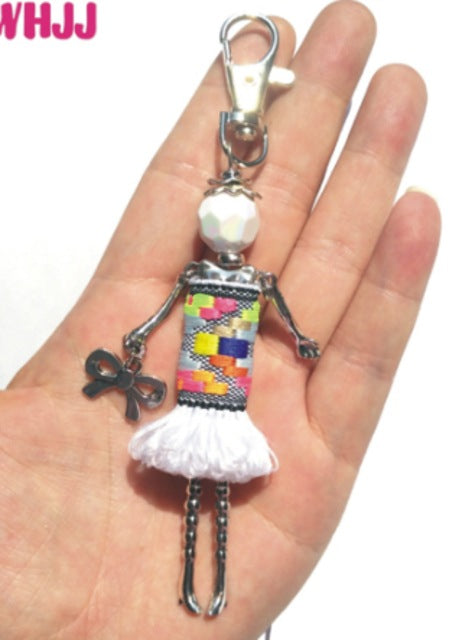 Handmade Doll baby cute Women keychain Car Pendant