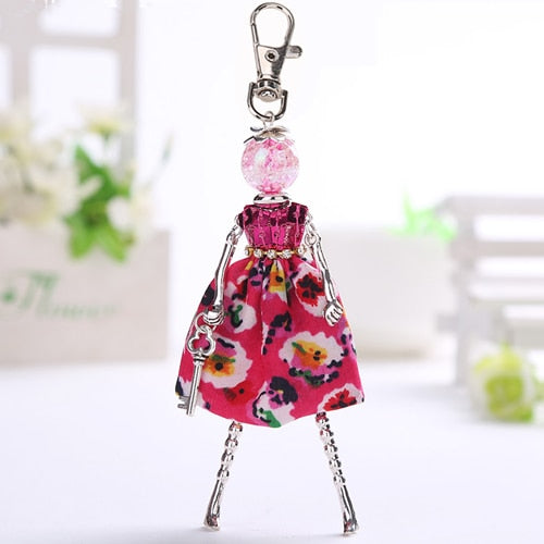 Handmade Doll baby cute Women keychain Car Pendant