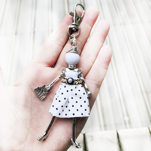 Handmade Doll baby cute Women keychain Car Pendant