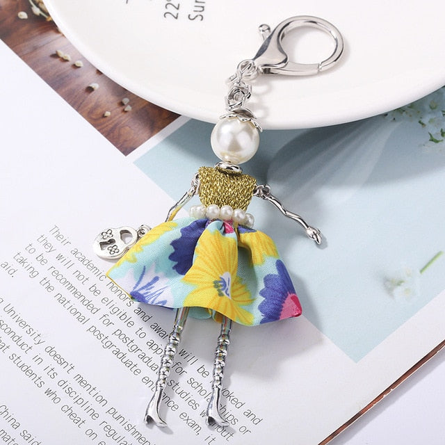 Handmade Doll baby cute Women keychain Car Pendant