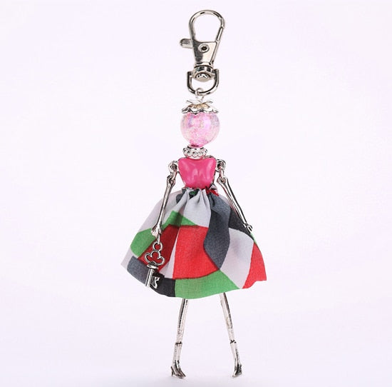 Handmade Doll baby cute Women keychain Car Pendant