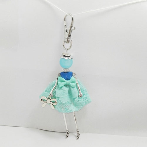 Handmade Doll baby cute Women keychain Car Pendant