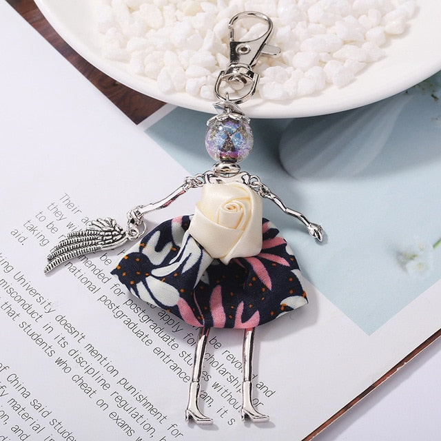 Handmade Doll baby cute Women keychain Car Pendant