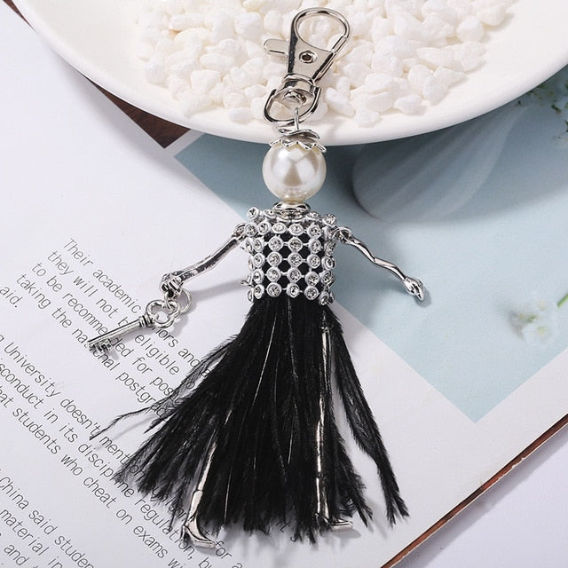 Handmade Doll baby cute Women keychain Car Pendant