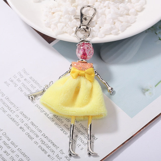 Handmade Doll baby cute Women keychain Car Pendant