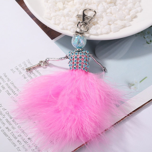 Handmade Doll baby cute Women keychain Car Pendant