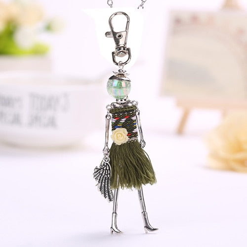 Handmade Doll baby cute Women keychain Car Pendant