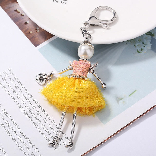 Handmade Doll baby cute Women keychain Car Pendant