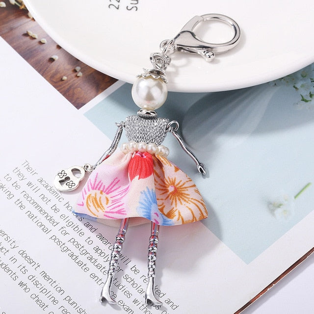 Handmade Doll baby cute Women keychain Car Pendant