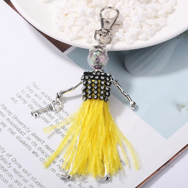 Handmade Doll baby cute Women keychain Car Pendant