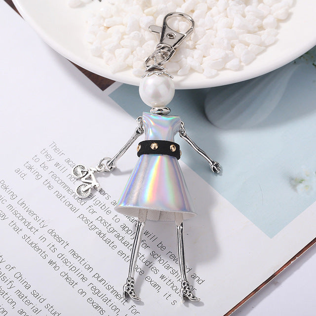 Handmade Doll baby cute Women keychain Car Pendant