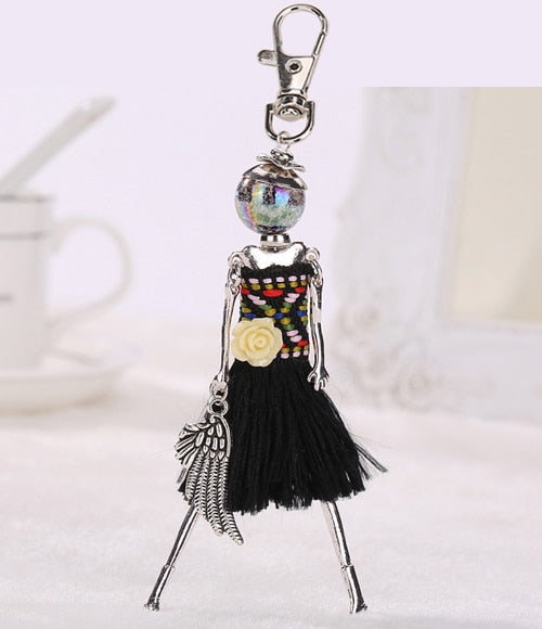 Handmade Doll baby cute Women keychain Car Pendant