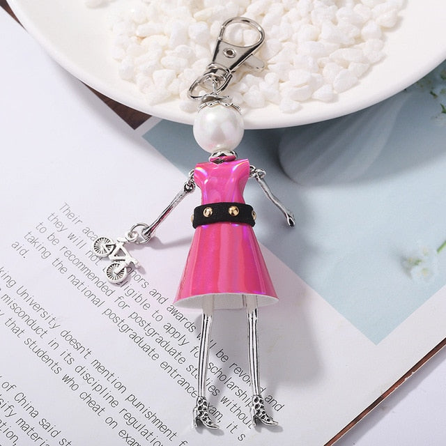 Handmade Doll baby cute Women keychain Car Pendant