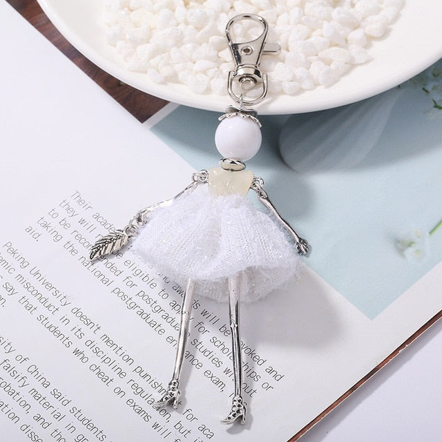 Handmade Doll baby cute Women keychain Car Pendant