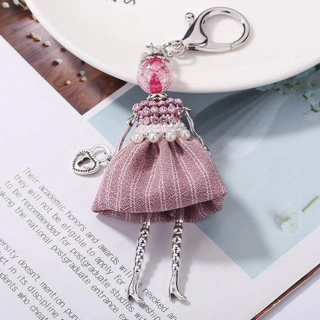 Handmade Doll baby cute Women keychain Car Pendant