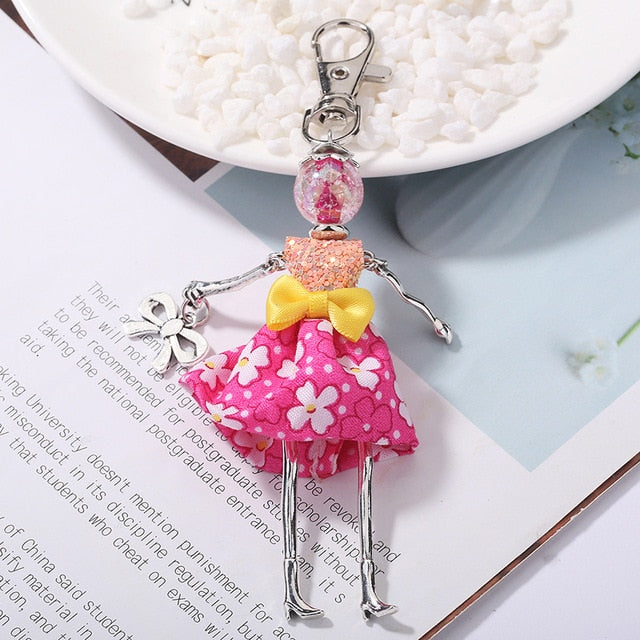 Handmade Doll baby cute Women keychain Car Pendant