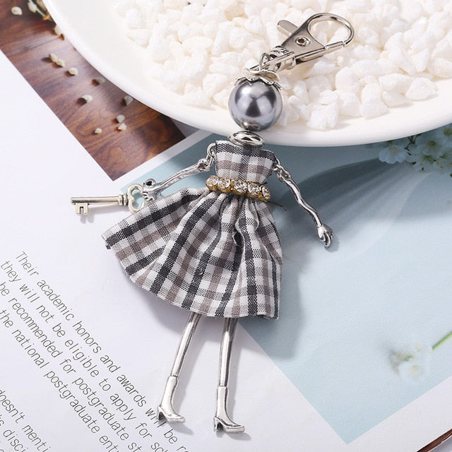 Handmade Doll baby cute Women keychain Car Pendant