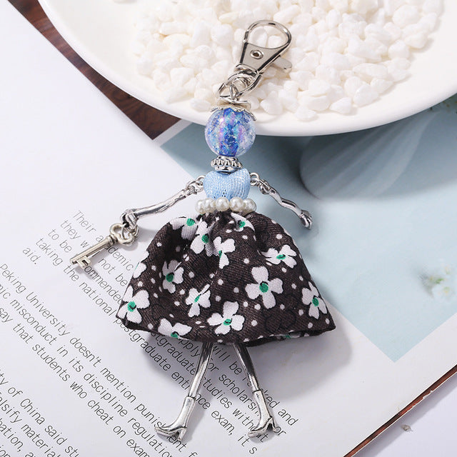 Handmade Doll baby cute Women keychain Car Pendant