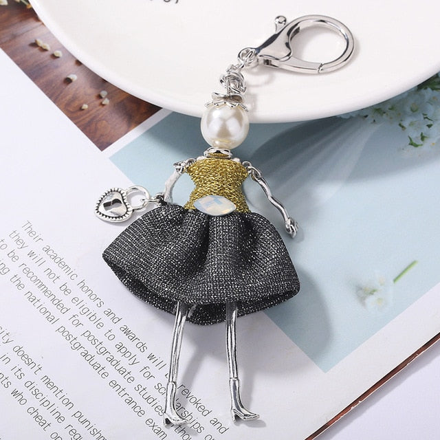 Handmade Doll baby cute Women keychain Car Pendant