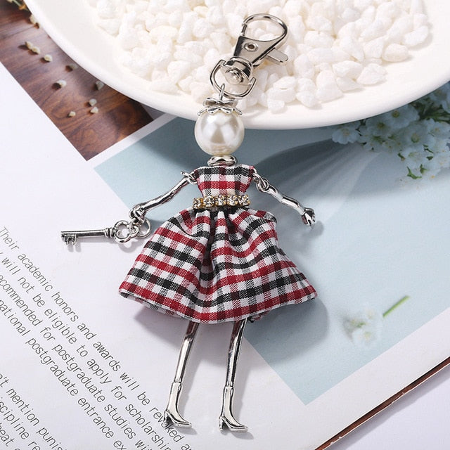 Handmade Doll baby cute Women keychain Car Pendant