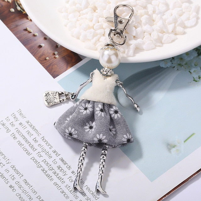 Handmade Doll baby cute Women keychain Car Pendant