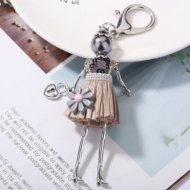 Handmade Doll baby cute Women keychain Car Pendant