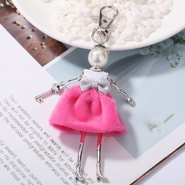 Handmade Doll baby cute Women keychain Car Pendant