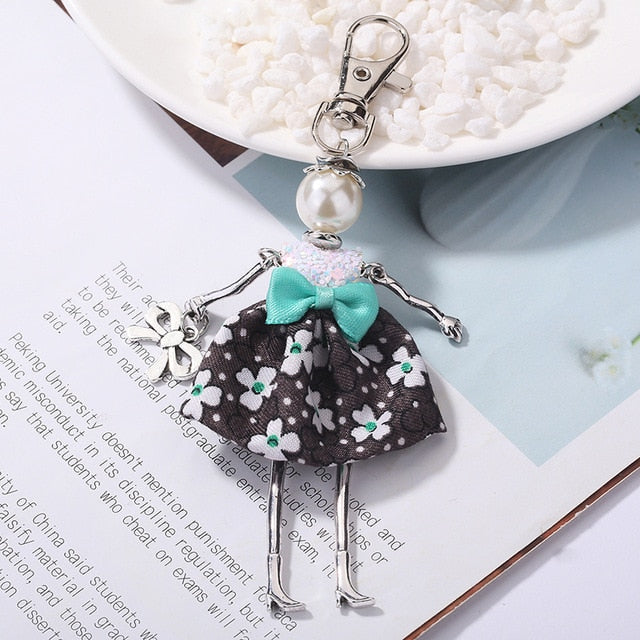 Handmade Doll baby cute Women keychain Car Pendant