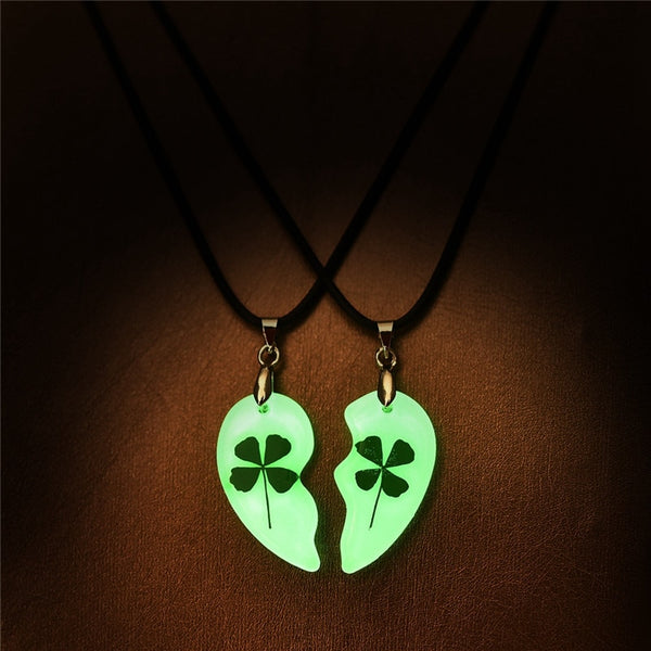 Heart Shape Glowing Pendant Necklace