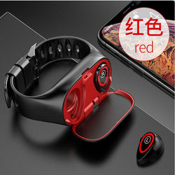 M1 Smart Watch with  Bluetooth Earphone - 2 in 1