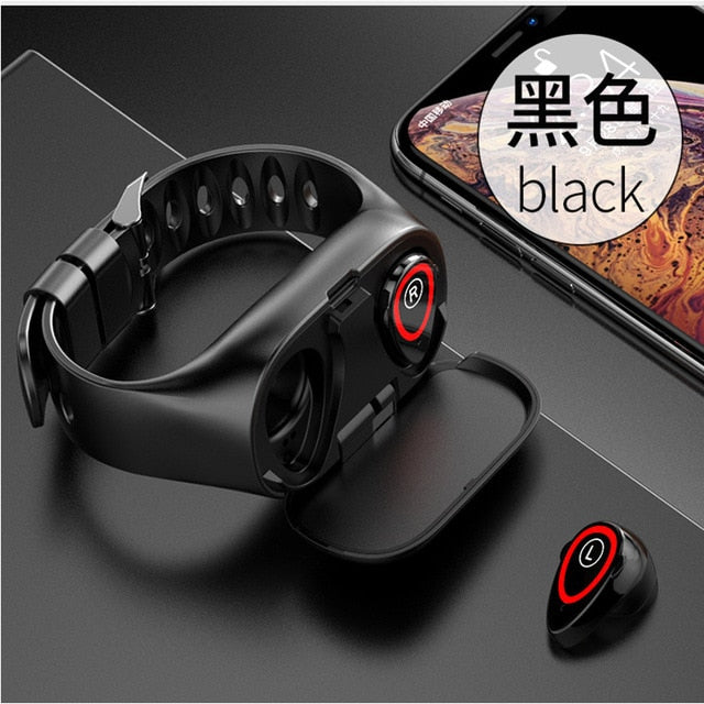 M1 Smart Watch with  Bluetooth Earphone - 2 in 1