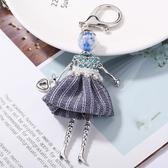 Handmade Doll baby cute Women keychain Car Pendant