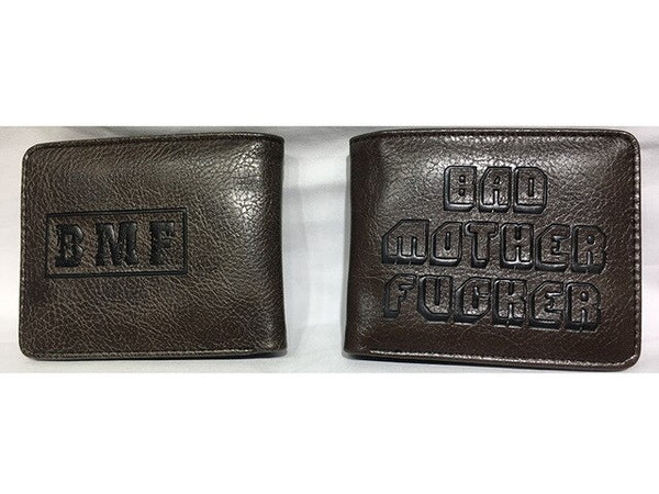 Bad Mother Fucker leather wallet with id card holder