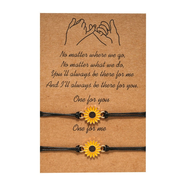 Fashion Sunflower Wish Bracelet