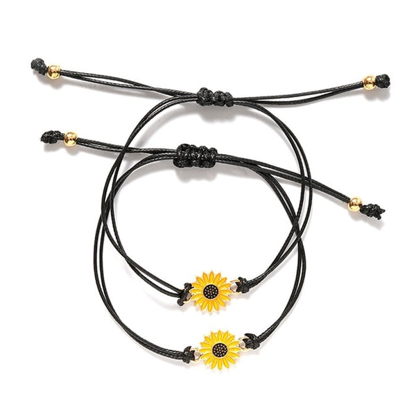 Fashion Sunflower Wish Bracelet